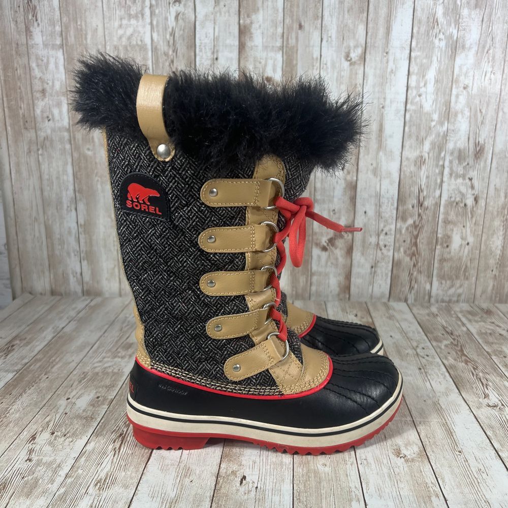 Sorel Women's Winter Boots - Black, Red, Tan